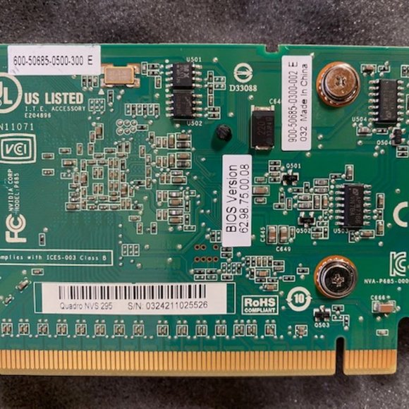NVIDIA Quadro NVS 295 256 MB GDDR3 SDRAM PCI-E X16 2 DisplayPort VIDEO CARD - Picture 4 of 10